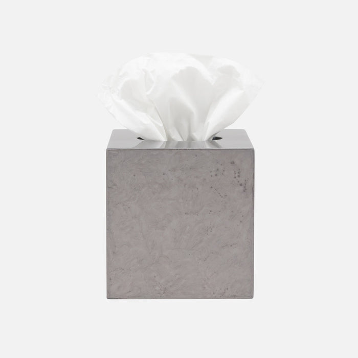 Charlotte Pewter Tissue Box