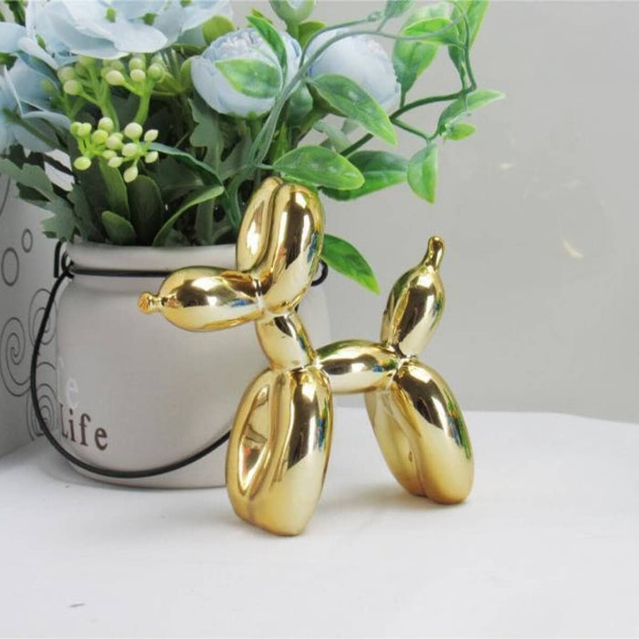 Balloon Dog Figurine - Gold