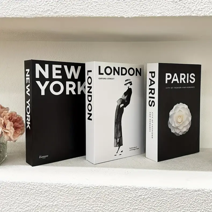 Designer Decorative Faux Books (Set of 3 Books)