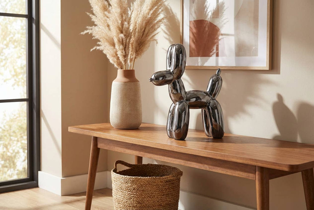 Metallic Balloon Dog Ceramic Decor