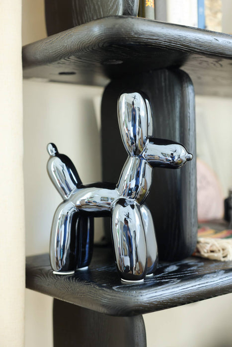 Metallic Balloon Dog Ceramic Decor