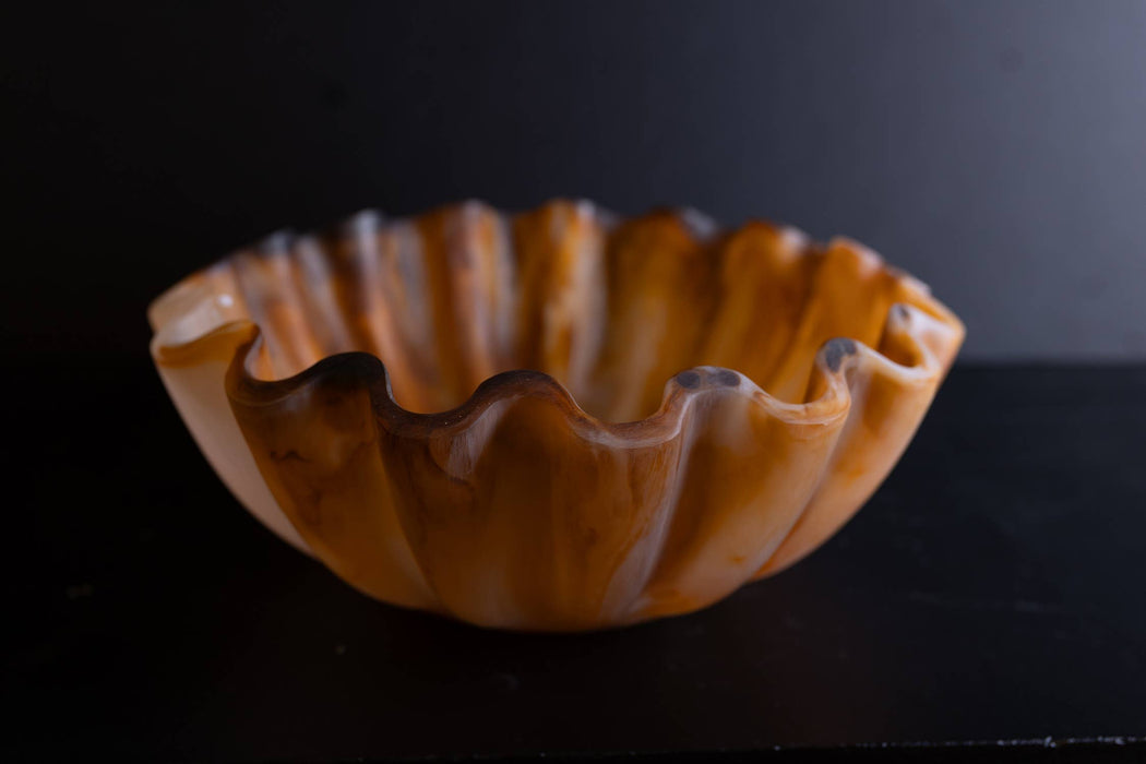 Faux Tortoise Shell Salad Bowl