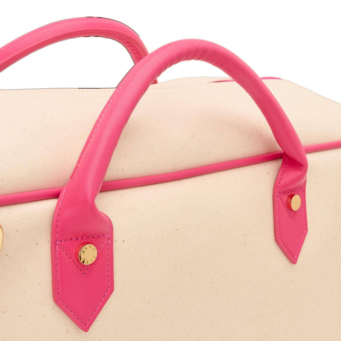 "Margo" Natural Mahjong Tote -  Punch