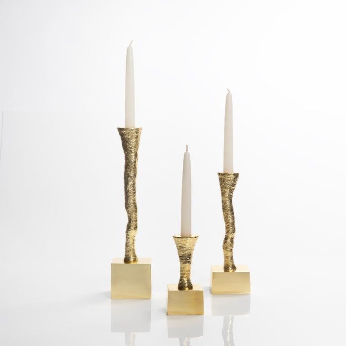 Sm. Nest Candle Holder Gold