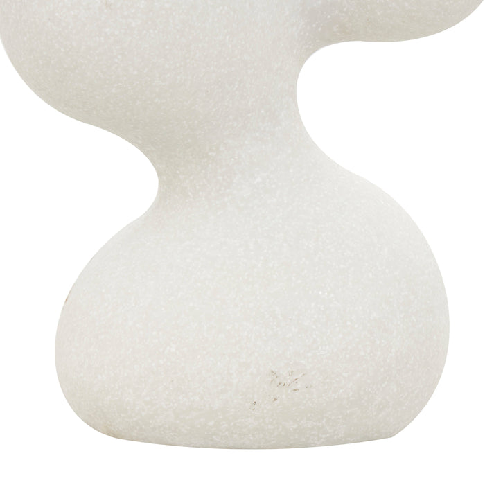 White Polystone Sculpture