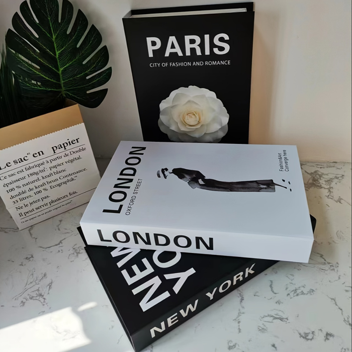 Designer Decorative Faux Books (Set of 3 Books)