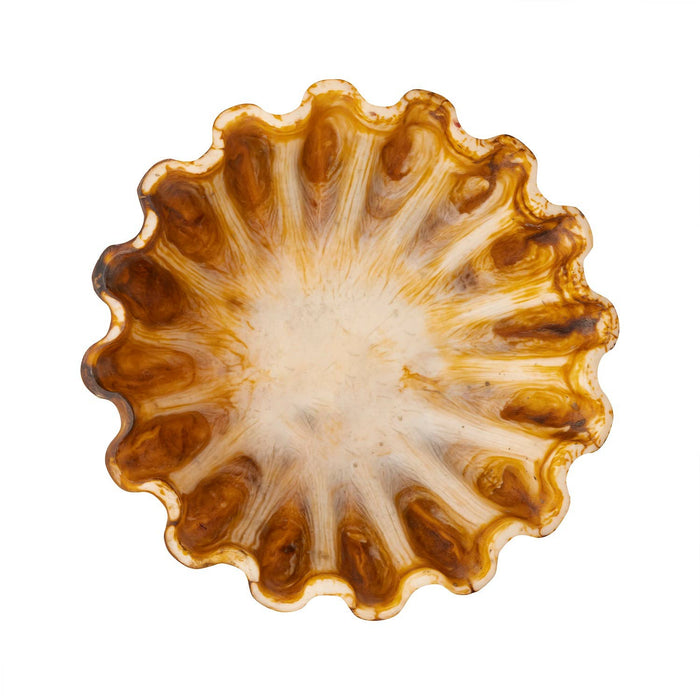 Faux Tortoise Shell Salad Bowl