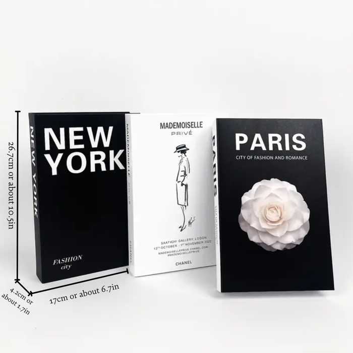 Designer Decorative Faux Books (Set of 3 Books)