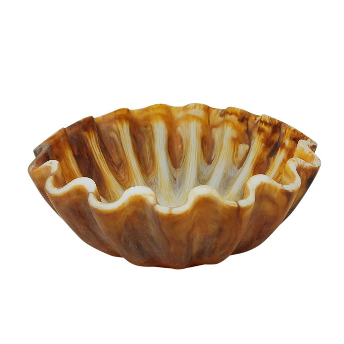 Faux Tortoise Shell Salad Bowl