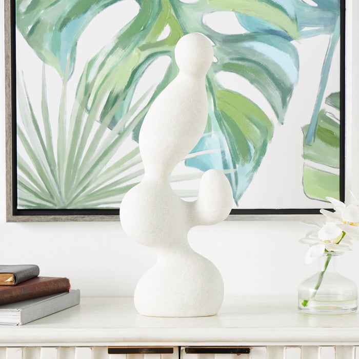 White Polystone Sculpture