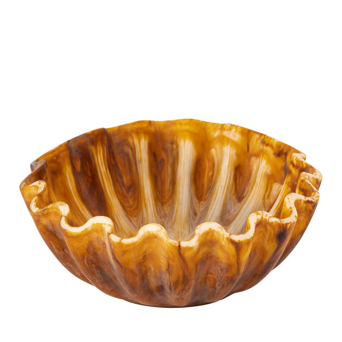 Faux Tortoise Shell Salad Bowl