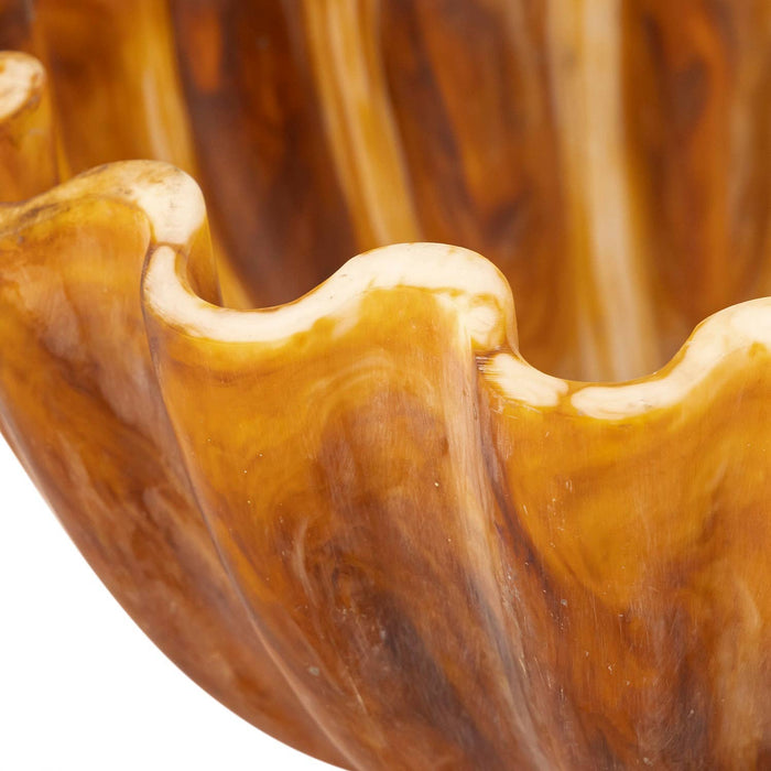Faux Tortoise Shell Salad Bowl