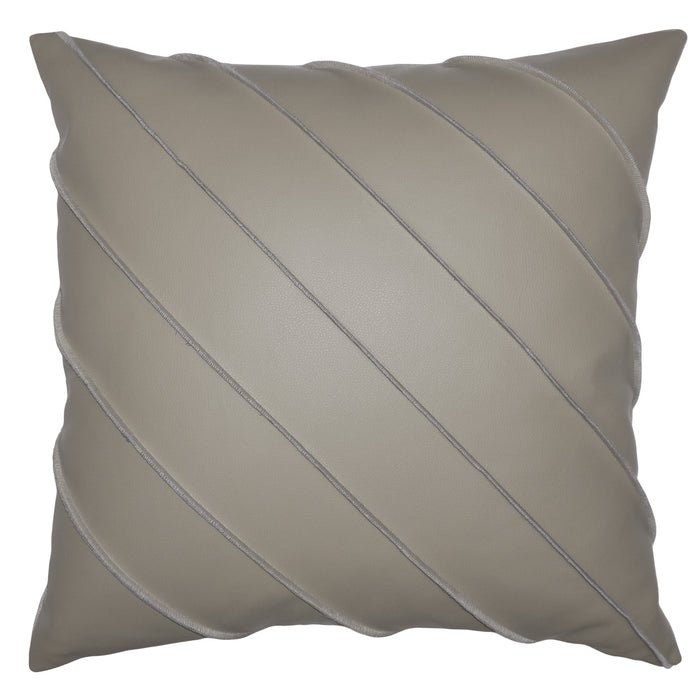 Briar Cal Vinyl Taupe Pillow