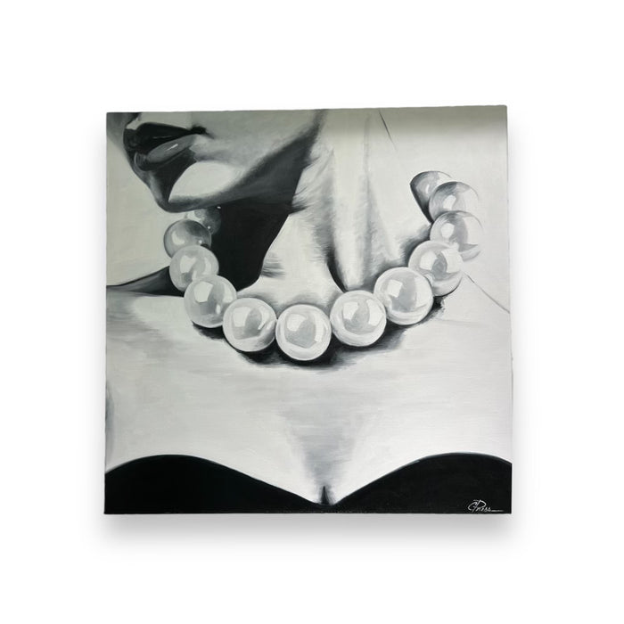 "Pearl Necklace 2" Oil on Canvas