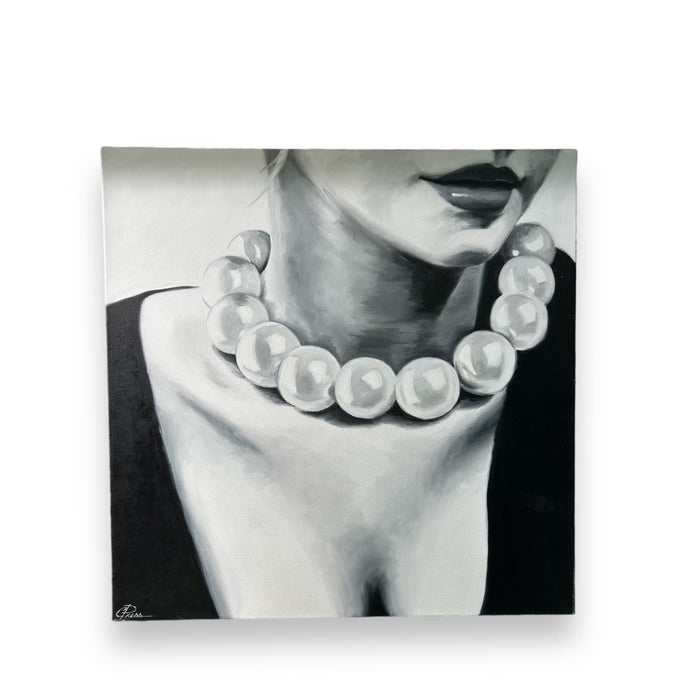 "Pearl Necklace 1" Oil on Canvas