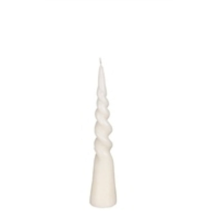 Cream Twist Cone Candle