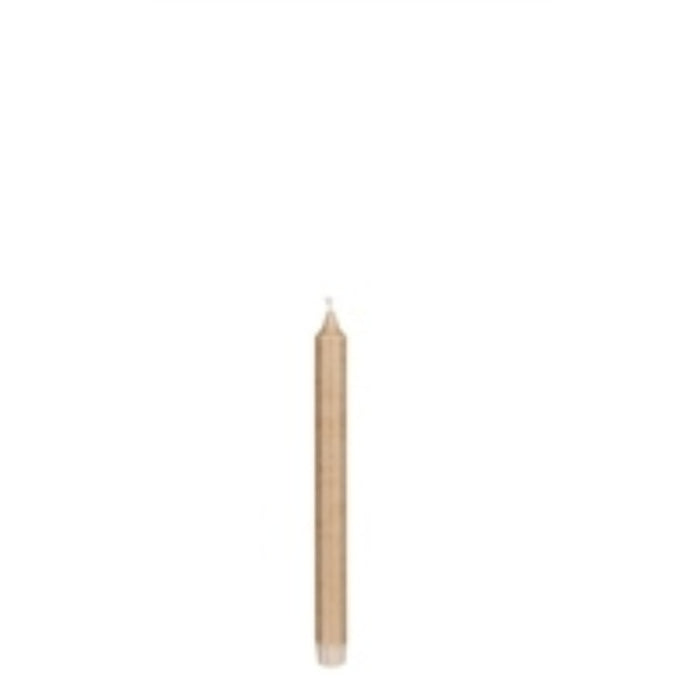 Set of 6 Beige Stearin Taper Candle