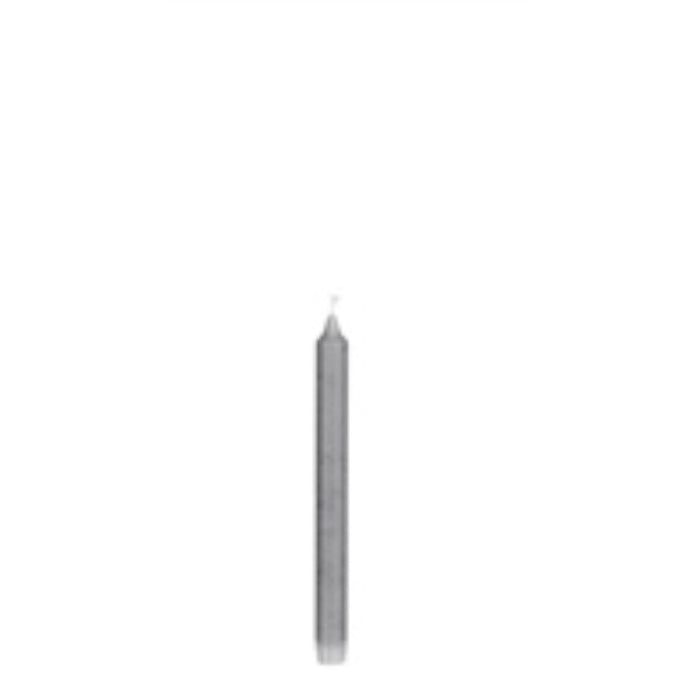 Set of 6 Grey Stearin Taper Candle