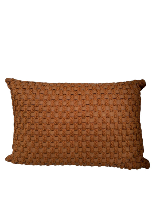 Coimbra Copper Leather Pillow