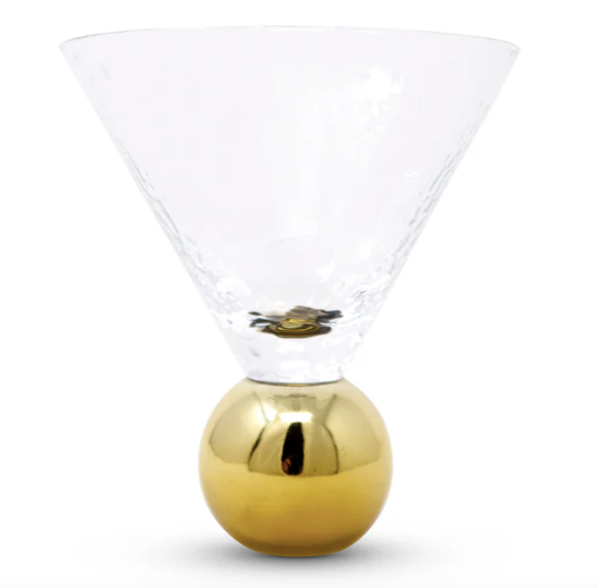 Hammered Martini Glasses