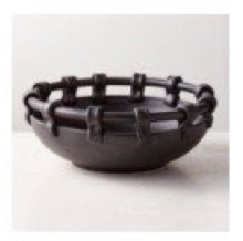 Black Woven Bowl