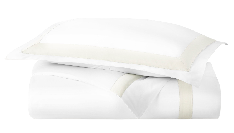 Soprano Trim  King Pillow Cases Ivory