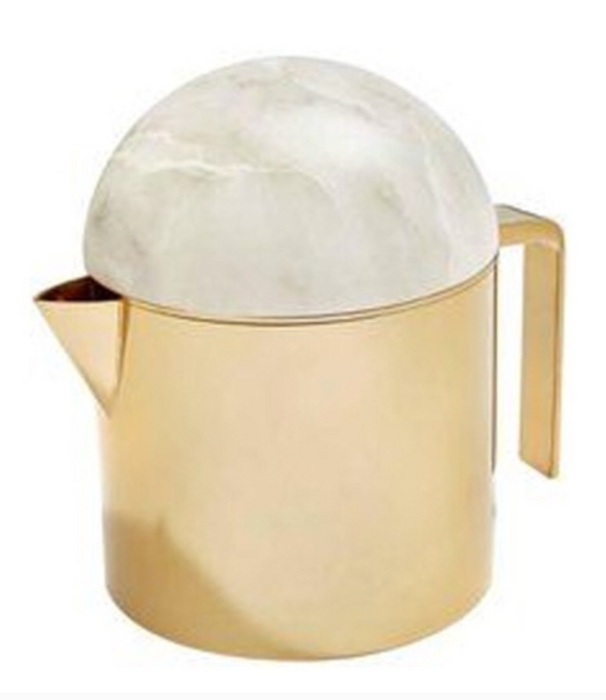 Anna by Rablabs Amare TeaPot, Gold Alabaster