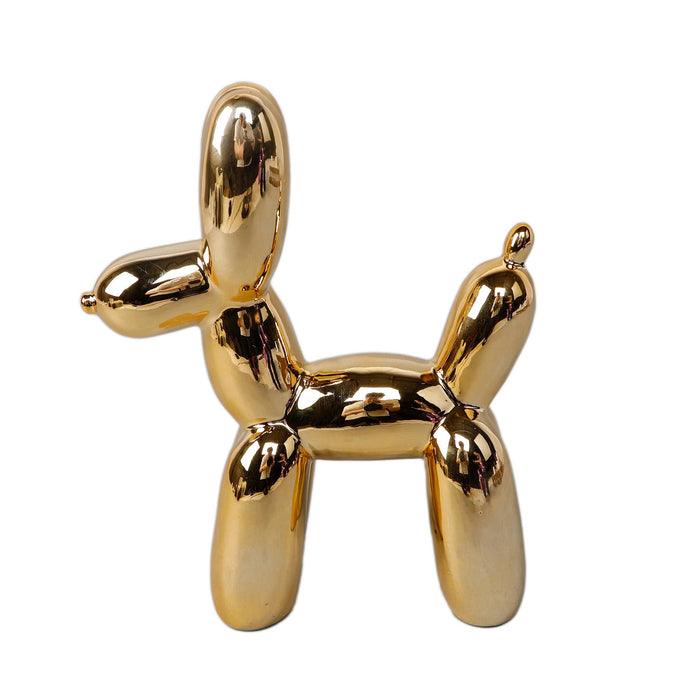 Metallic Gold Balloon Dog Sculpture