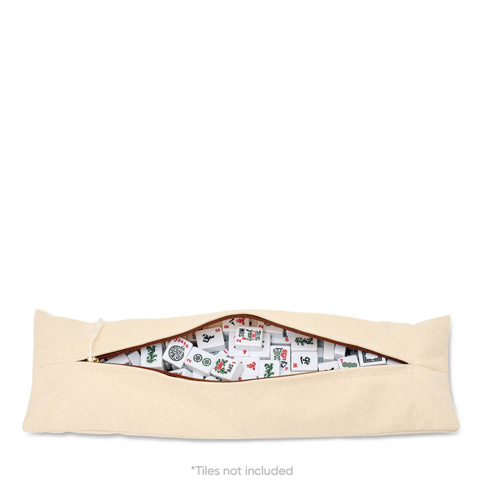"Margo" Natural Mahjong Tote - Natural