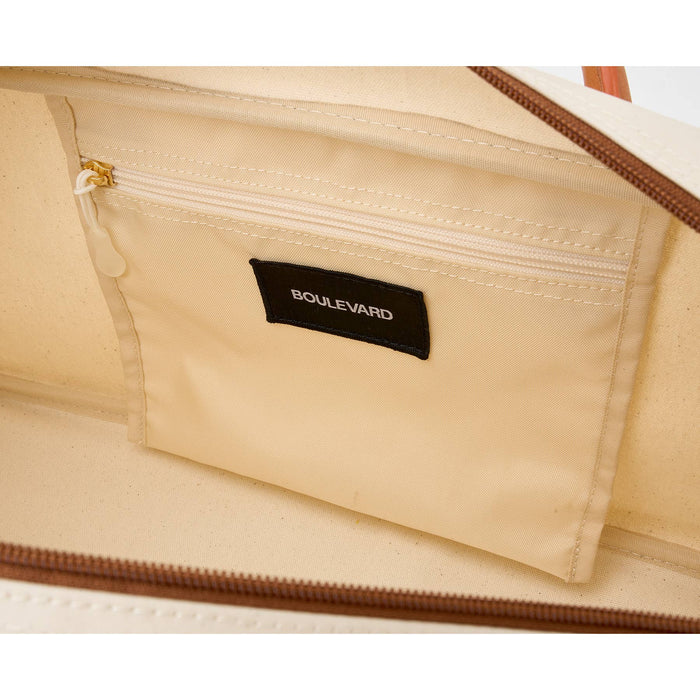 "Margo" Natural Mahjong Tote - Natural