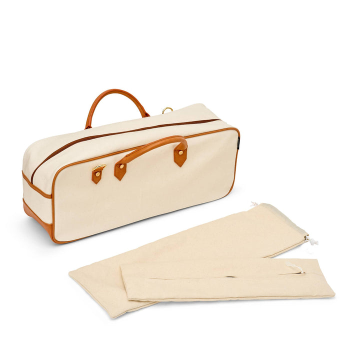 "Margo" Natural Mahjong Tote - Natural