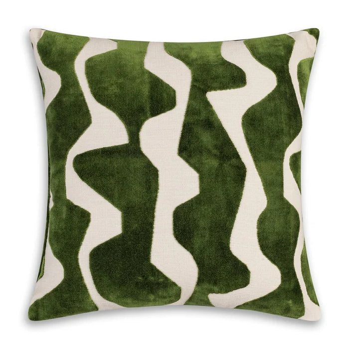 Green Wavy Pilllow