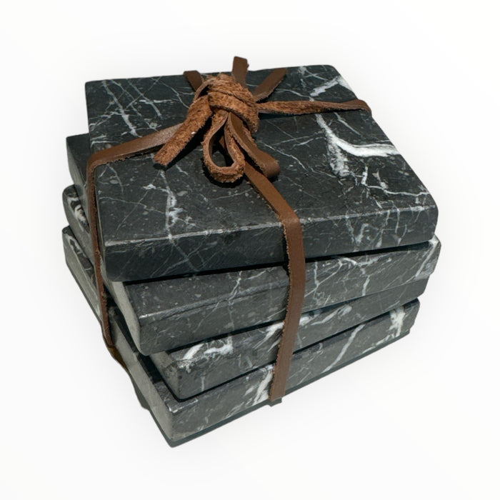 Black Marble Coasters