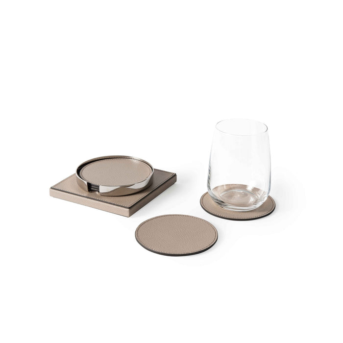 Taupe Coaster Set