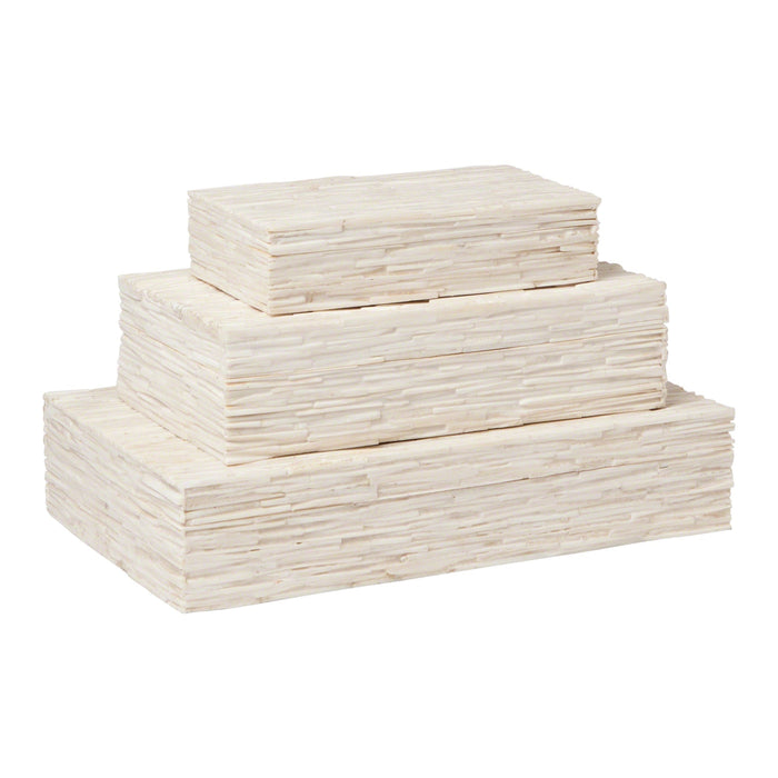 Chiselled Bone Storage Box Small