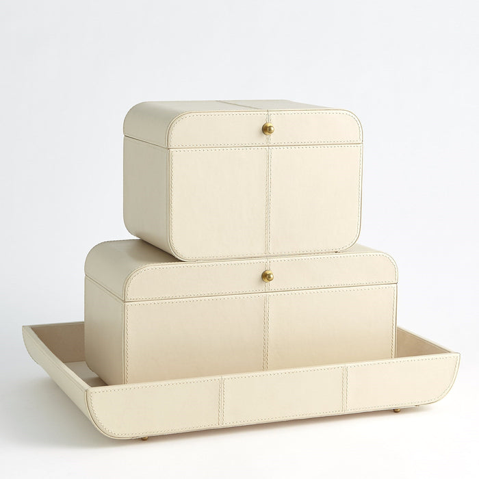 Curved Corner Box Ivory - Large