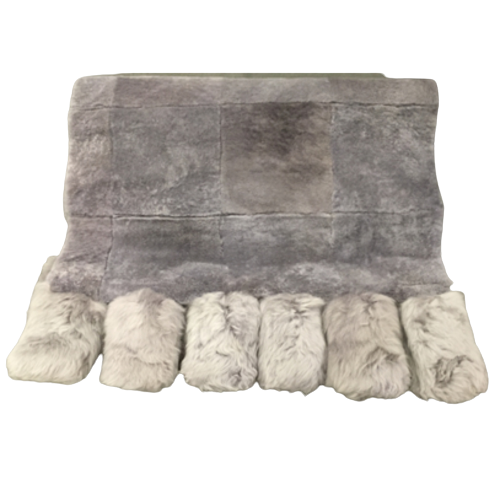 White Chamonix Throw