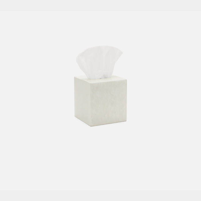 Charlotte White Tissue Box