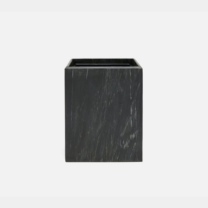 Kavala Black Wastebasket