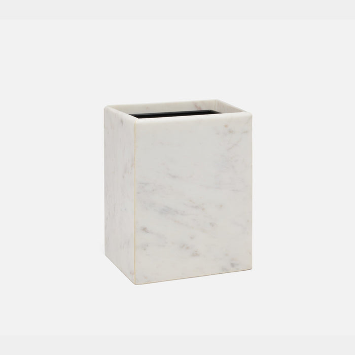 Kavala White Wastebasket