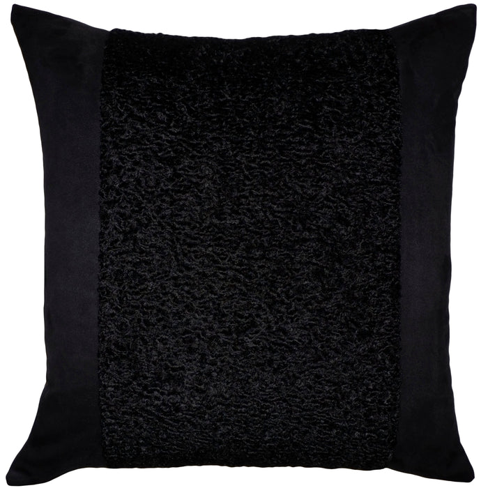 Taos Sheepskin Black Band  Pillow